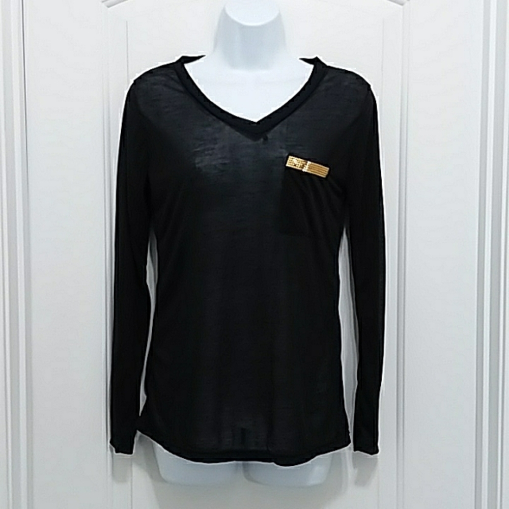 Black Sheer Blouse
